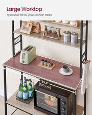 Adjustable foot levelling on kitchen storage rack leg