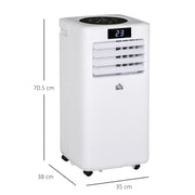 10000 BTU Portable Air Conditioner with Dehumidifier Timer and Remote for Rooms up to 22m²