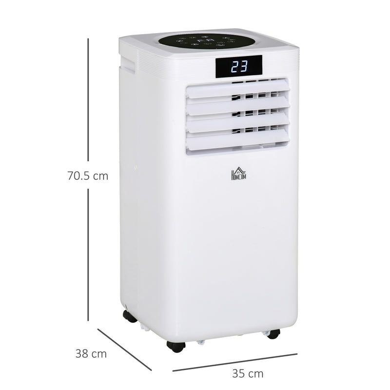10000 BTU Portable Air Conditioner with Dehumidifier Timer and Remote for Rooms up to 22m²