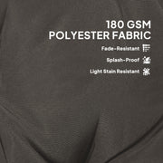 Set of Four Padded Garden Seat Cushions Charcoal Grey by Outsunny