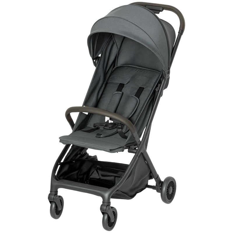 Lightweight Foldable Baby Stroller with Adjustable Seat and Canopy Ideal for Travel Dark Grey AOSOM