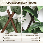 Artificial Leaf Privacy Fence for Garden or Balcony Maintenance Free Greenery Screen Green Outsunny