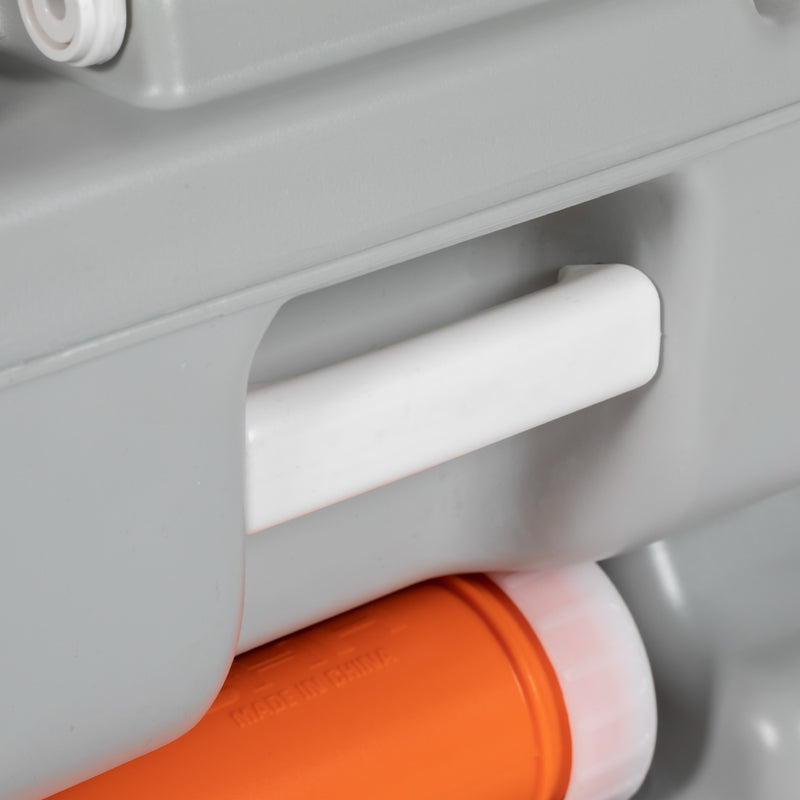 Portable Camping Toilet With Easy Flush and Odour Control for Outdoor Trips Grey