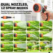 Garden Hose Reel With Auto-Retract for Tangle-Free Watering 28m Orange Outsunny