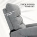 Grey Electric Rise and Recline Massage Armchair with Padded Seat by HOMCOM