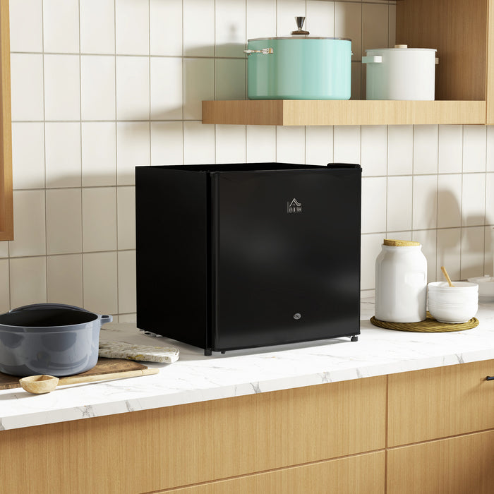 46 Litre Lockable Countertop Fridge in Black by HOMCOM