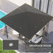 Grey 3m x 3m Gazebo Canopy Replacement Cover Water Resistant with UPF30+ by Outsunny