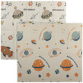 Foldable Baby Play Mat Reversible and Waterproof for Crawling and Tummy Time Blue AOSOM