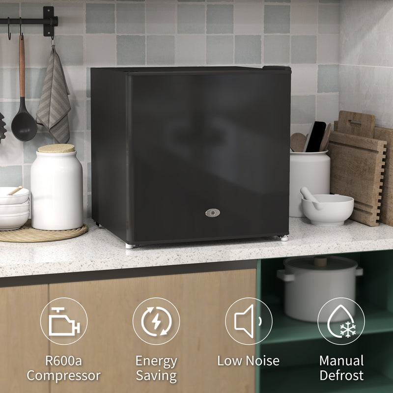 35L Compact Mini Freezer With Adjustable Temperature Ideal For Small Spaces Black