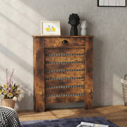 Radiator Cover with Storage Drawer for Safe Heating and Hallway Organisation Rustic Brown Homcom