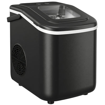 Ice Maker Machine for Fast Fresh Ice at Home Garden or Caravan Black Homcom