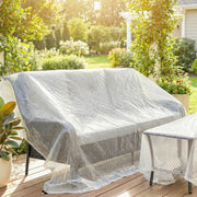 Waterproof Heavy Duty Tarpaulin for Outdoor Furniture and Car Protection 5 x 3 m White AOSOM