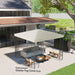 3m x 3m Gazebo Frame Replacement Canopy Cream Weather Resistant by Outsunny