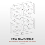 Black Media Storage Cabinet Holds 720 CDs or 396 DVDs with Adjustable Shelves