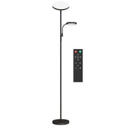 Black Mother and Child Floor Lamp With Remote Control And Adjustable Brightness Settings AOSOM