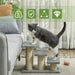 Grey 3 Step Pet Stairs for Cats and Dogs Soft Ladder with Non Slip Surface by PawHut