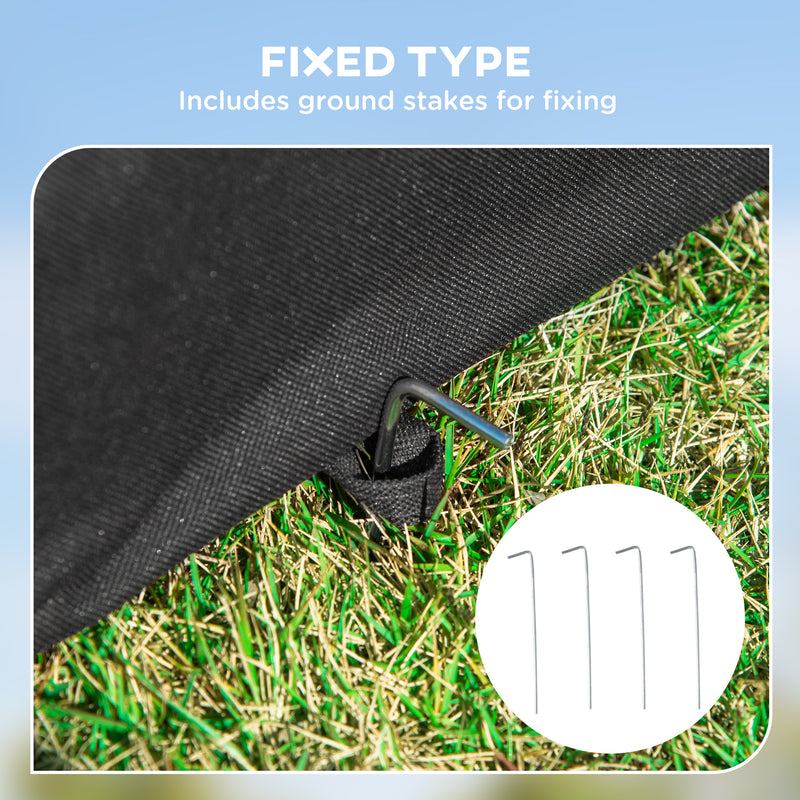 Black Folding Fabric Soft Pet Crate 46L x 36W x 41H cm by Pawhut