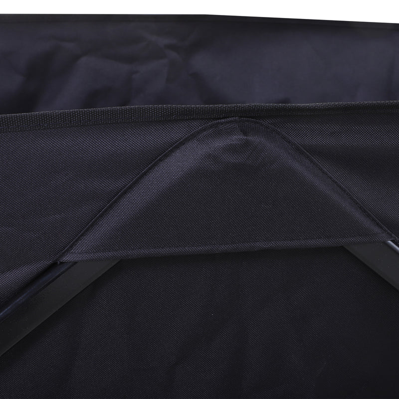 Black Folding Cart Trolley Wagon with Handle and Wheels for Camping or Beach Use