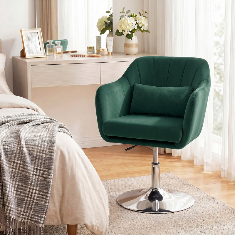 Swivel Lounge Chair Dark Green - image 2