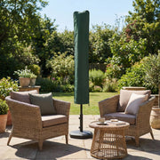 Umbrella Cover Waterproof Protection for Garden Parasol with Zip and Buckle Green Outsunny
