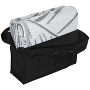 Grey and White Reversible Outdoor RV Rug with Carry Bag for Camping 182 x 274cm