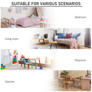 Grey Kids Toy Storage Unit With Bookshelf And Fabric Drawers For Bedroom Or Playroom