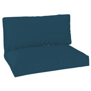Navy Blue 2 Seater Pallet Furniture Cushions 20 cm Thick UPF20+ Fabric Outdoor Seat Pads by Outsunny