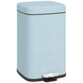 20L Metal Kitchen Pedal Bin With Modern Boxy Design by HOMCOM
