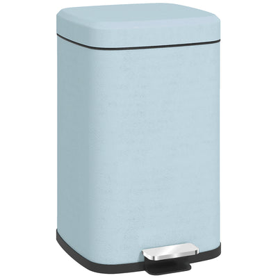 20L Metal Kitchen Pedal Bin With Modern Boxy Design by HOMCOM