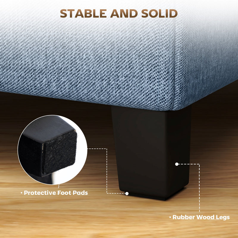 Storage footstool - Blue