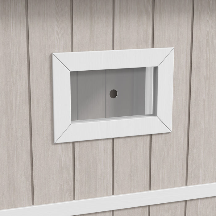 2 Tier Wooden Outdoor Cat Shelter with Removable Base and Escape Doors, Light Grey