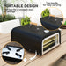 Portable Outdoor Gas Pizza Oven with 12 Inch Stone Peel and Thermometer Black by Outsunny