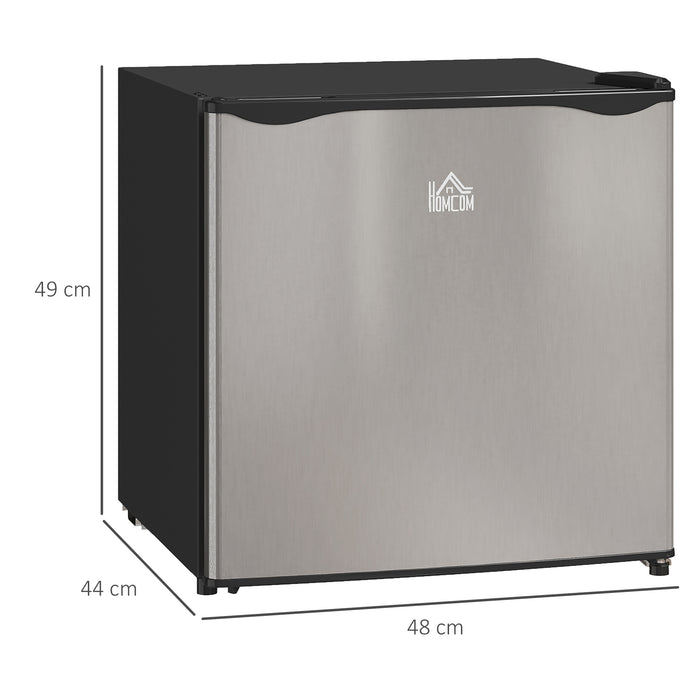46L Table Top Mini Fridge With Ice Box Reversible Door Adjustable Temperature by HOMCOM