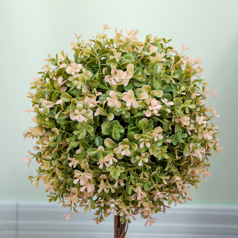 Set of 2 Artificial Murraya Plants 60cm Cream White for Indoor Outdoor Decor by HOMCOM