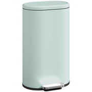 Green 30 Litre Curved Kitchen Bin with Soft Close Lid Ideal for Home or Office Use