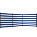 Windbreak Shelter for Camping and Beach with Easy Setup and Carry Bag Dark Blue White