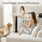 Tower Fan for Quiet Energy Efficient Cooling with 12 Speeds and Slim Design Black AOSOM