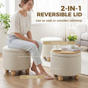 Storage ottoman - Beige