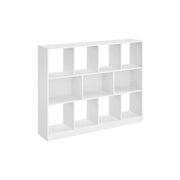 Wooden Bookcase with 11 Removable Storage Bins for Kids Toys and Books by Vasagle