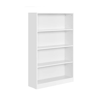 4 Tier Wooden Bookcase with Adjustable Shelves for Home or Office Storage by Vasagle