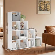 10 Cube Bookshelf Storage Organiser with Open Shelves for Books and Decor by Vasagle