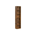 6 Tier Rustic Brown Bookshelf with Open Shelves for Home Office or Living Room by Vasagle