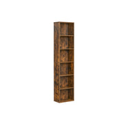 6 Tier Rustic Brown Bookshelf with Open Shelves for Home Office or Living Room by Vasagle