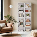 6 Tier Wooden Bookcase with Open Shelves for Home Office or Living Room by Vasagle