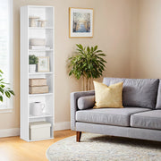 6 Tier Wooden Bookcase with Open Shelves for Home Office or Living Room by Vasagle