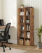 Rustic Brown 10 Cube Bookcase Storage Organiser for Living Room or Home Office by Vasagle
