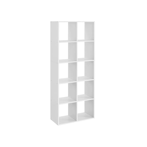 10 Cube Storage Organiser Shelf Bookcase for Living Room and Office by Vasagle