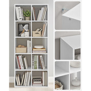 10 Cube Storage Organiser Shelf Bookcase for Living Room and Office by Vasagle