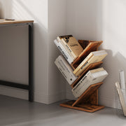 5 Tier Tree Shaped Corner Bookshelf Space Saving Storage Unit for Bedroom by Vasagle