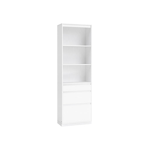 Tall 180 cm Bookcase with 3 Adjustable Shelves for Home or Office Storage by Vasagle
